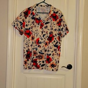 Shein XXL floral design button down